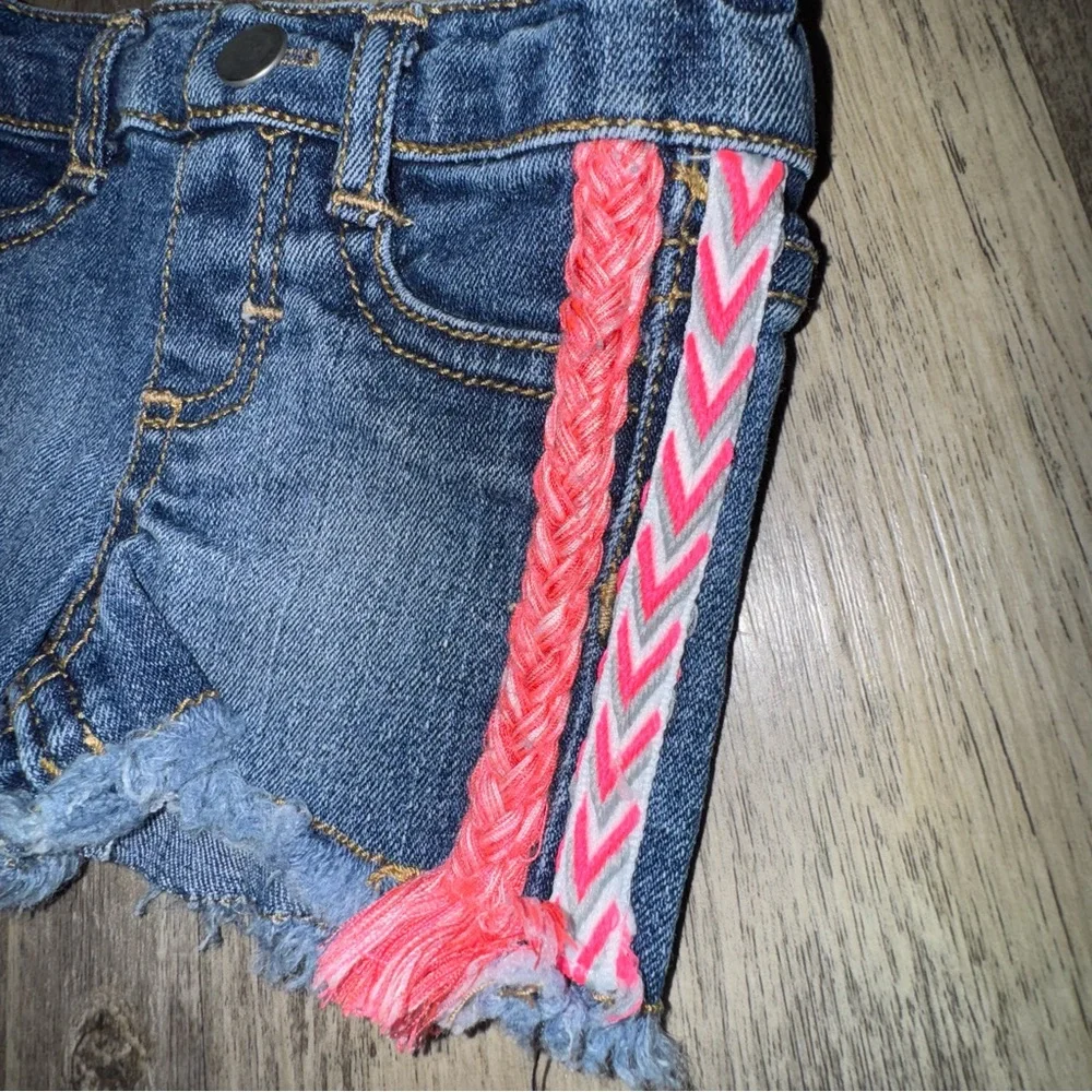 🎀3/$23🎀 Okie Dokie Denim Shorts with Pink Details